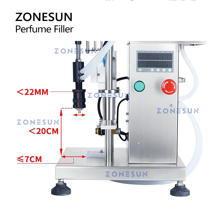 Perfume Fragrance Bottle - ZONESUN ZS-YTZL500S 단일 헤드 공압 진공