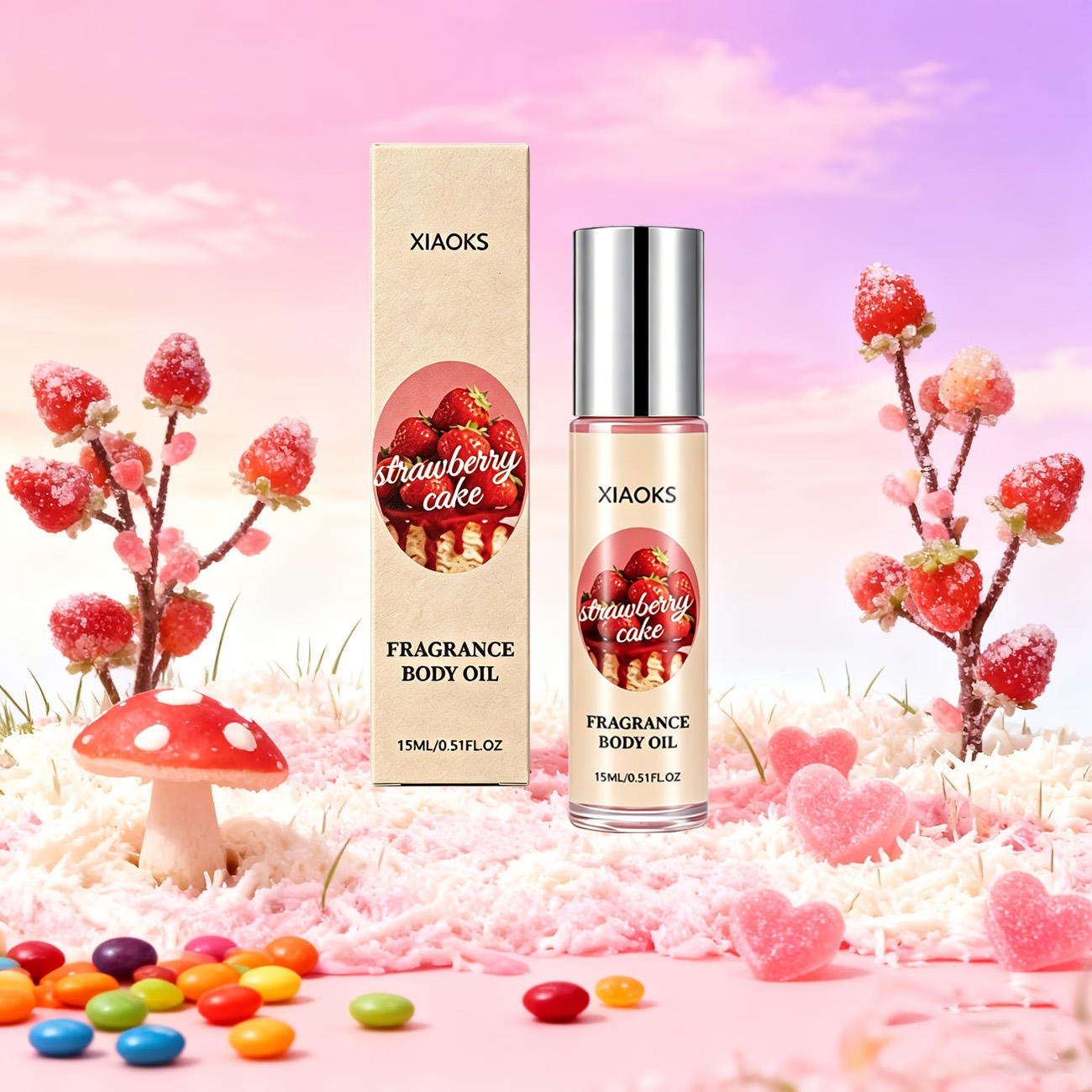 딸기 케이크 스위트 롤온 향수 1병 - 매력적인 플로럴 - Perfume Fragrance Bottle 리뷰 및 가격