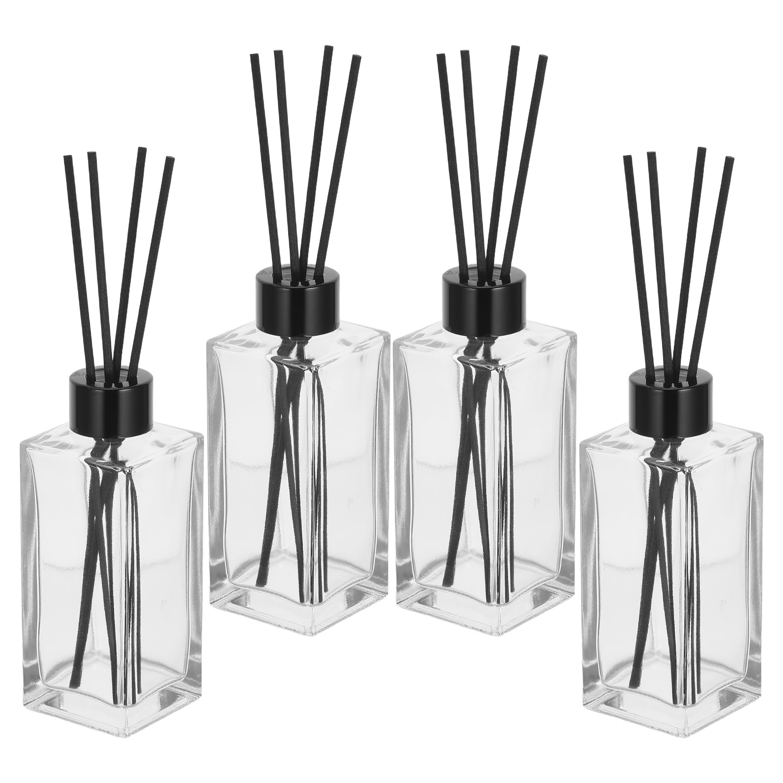 4세트 욕실 향기 디퓨저 리드 스틱 소형 미니 투명 유 - Perfume Fragrance Bottle 리뷰 및 가격